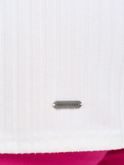 Футболка женская MR0141SS3 white - Maxroses фото 5