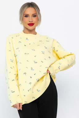 Свитер оверсайз Анита (лимонный) Б14758-1М