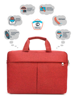 LACCOMA сумка 917-21-красный полиэстр полиэстр