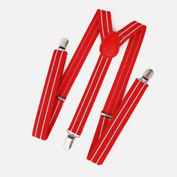 Подтяжки взрослые, ширина 2,5 см, цвет красный/белый - Simaland фото 4
