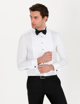 Beyaz Slim Fit Smokin G_mlek