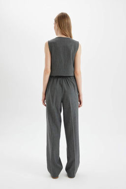 Широкие брюки стандартной длины с нормальной талией и двойными карманами - Defacto фото 6