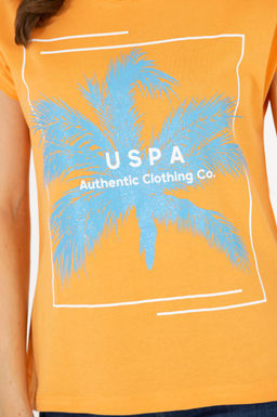 Женская оранжевая футболка - U.s. polo assn фото 7
