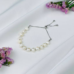 Браслет регулируемый из Жемчуга от 16 см