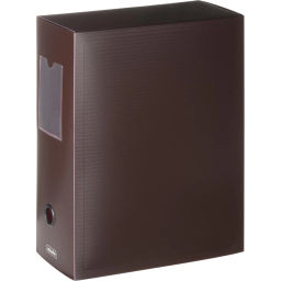 Короб архивный на кнопке Attache  120 мм пластик,бордовый полоска