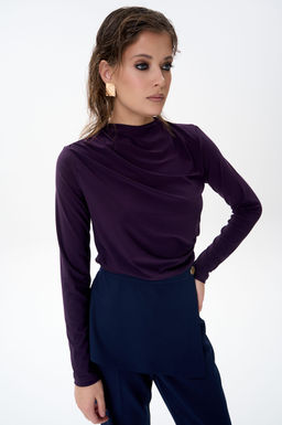 Лонгслив Нора (фиолетовый) - Эльза фото 13