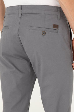 Брюки чиносы U.S. Polo Assn мужские серые хлопок с эластаном  фото 12
