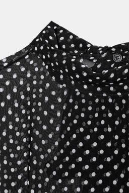 ZW COLLECTION POLKA DOT BLOUSE WITH TIES - Zara фото 9