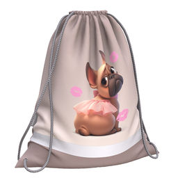 Цена за 1 шт. Мешок для обуви ErichKrause 365x440мм Frenchie