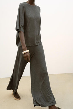 FLOWING PALAZZO TROUSERS - Zara фото 11