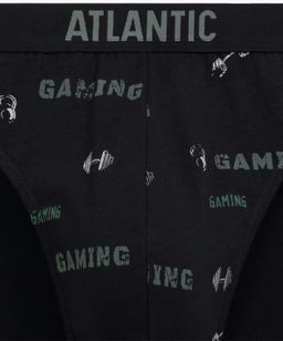 ATLANTIC 3MP-206 Трусы спорт Gym - набор 3 шт. черный + черный + светлый хаки фото 4