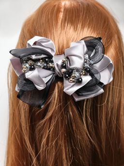 Заколка-автомат PU0302 серый