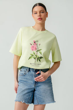 Арт. 3-1145 Футболка женская 42-50 (5 шт) Цвет:фисташковый