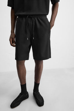 RELAXED FIT JOGGER BERMUDA SHORTS - Zara фото 6