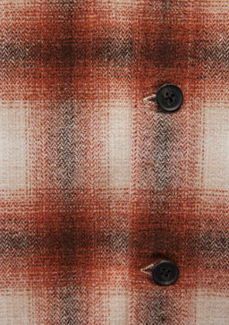 Kareli Kahverengi Gomlek - Mavi фото 6