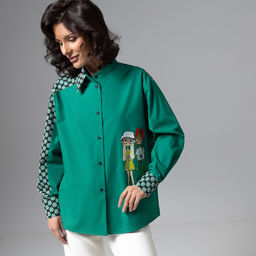 Рубашка комбинированная с сеткой, Моя философия  шик