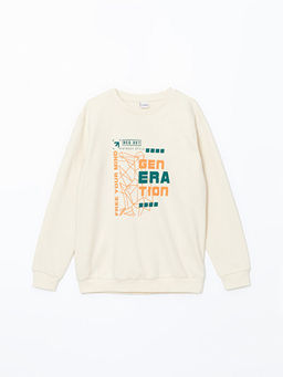 Bisiklet Yaka Erkek ?ocuk Sweatshirt