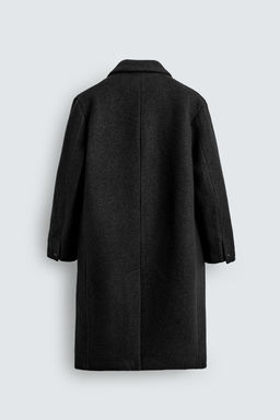 BOUCL_ TEXTURE WOOL COAT - Zara фото 9