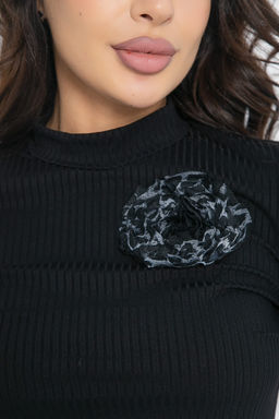 Лонгслив Авеню (черный) Б12394-30 - Lt collection фото 3