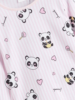 Bisiklet Yaka K?z ?ocuk Pijama ?st