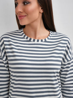 Лонгслив Николь Хлопок 95%, лайкра 5% тельняшка - Ивассорти фото 7