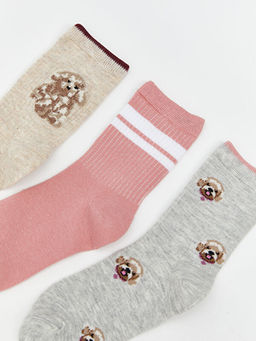 Desenli K?z ?ocuk Soket ?orap 5li