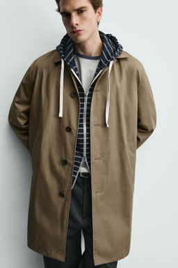 GABARDINA REGULAR FIT WATER REPELLENT / Beige - Zara фото 6