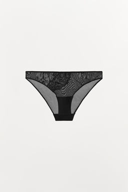 MESH LACE BRIEFS - Zara фото 5