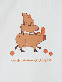 Футболка оверсайз Капибары с принтом - Bungly фото 4