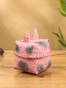 Корзинка «Поросёнок», 8×8×13 см, бамбук