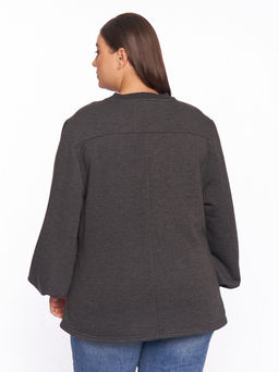 Свитшот с объемными рукавами SV01502MEL22 - Артесса фото 7