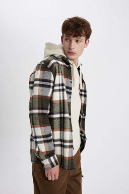 Рубашка Lumberjack с длинным рукавом в клетку обычного кроя - Defacto фото 4