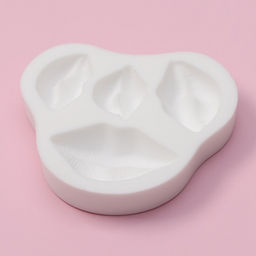 Молд для заливки шоколада Доляна Губы, 8.5?8?1.5 см, силикон, белый  фото 8