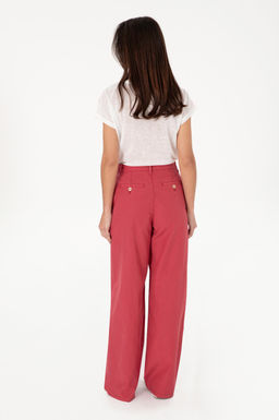 Kad_n Vi_ne Kanvas Loose Fit Pantolon