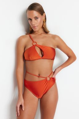 TRENDYOLMILLA Tarc?n Aksesuarl? Yuksek Bel Normal Paca Bikini Alt? TBESS23BA00129 фото 2