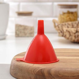 Цена за 3 шт. Набор воронок, 3 шт., 9×8 см, 8×7 см, 6.5×6.5 см, красный