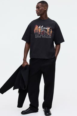 Camiseta con estampado Oversized Fit - H&m фото 7