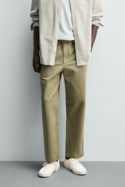 PANTAL?N CHINO STRAIGHT FIT / Verdoso - Zara фото 2