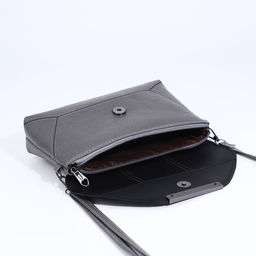 Сумка-клатч на магните, длинный ремень, цвет серый - Simaland фото 7