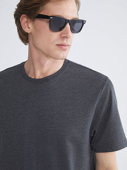 Bisiklet Yaka Penye Erkek Ti??rt