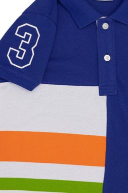 U. S. Polo Assn Синяя футболка с воротником-поло для мальчиков - U.s. polo assn фото 4