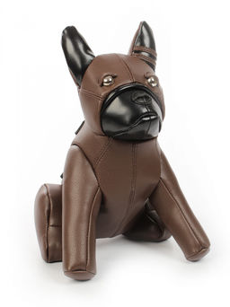 LACCOMA сумка ИГР2525-бульдог-коричневый-черный эко кожа хлопок