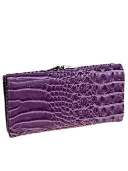 Женское портмоне из искусственной кожи, цвет фиолетовый