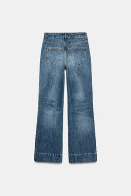 ZW COLLECTION FLARE HIGH-WAIST JEANS - Zara фото 8