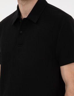 Siyah Slim Fit Polo Yaka Ti__rt - Pierre cardin фото 7