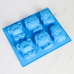 Форма для выпечки 6 ячеек силиконовая Зверята/ HL-108 /уп 200/23.5*20*4/0,13 - Галеонтрейд фото 7