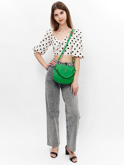 LACCOMA сумка Анжелика-Л815-ярко-зеленый эко кожа хлопок