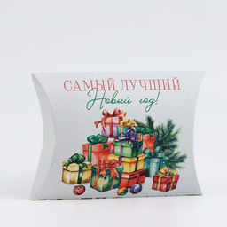 Цена за 5 шт. Коробка новогодняя складная фигурная «С новым годом», 19×14×4 см