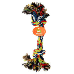 Игрушка канатная 2 узла, 200 г, до 33 см, микс цветов - Пижон фото 4