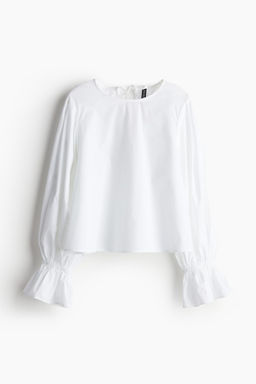 Blusa de algodon con lazadas - H&m фото 4